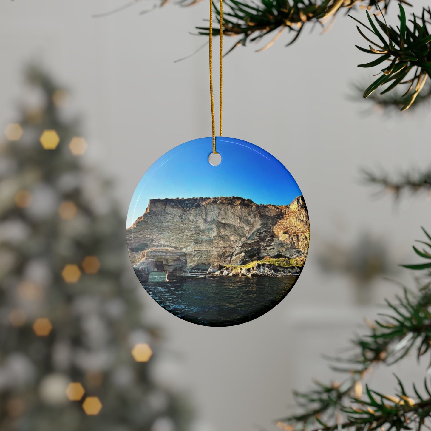 Capri Coastline Italy - Ceramic Ornaments