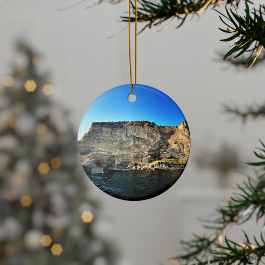 Capri Coastline Italy - Ceramic Ornaments