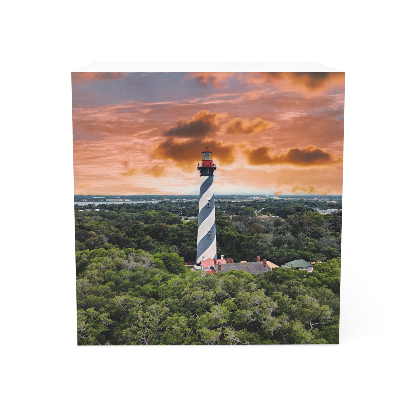 Chasing Oz Art St. Augustine Lighthouse Sunset - 700 Page Note Cube