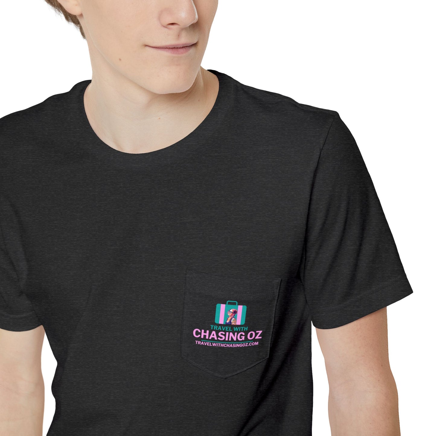 Travel with Chasing Oz - Unisex Pocket Tee