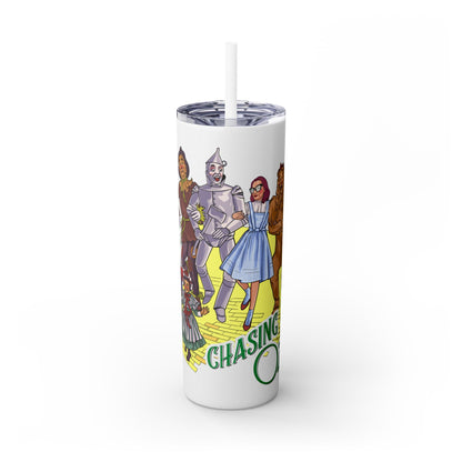 Official Chasing Oz Skinny Tumbler with Straw, 20oz