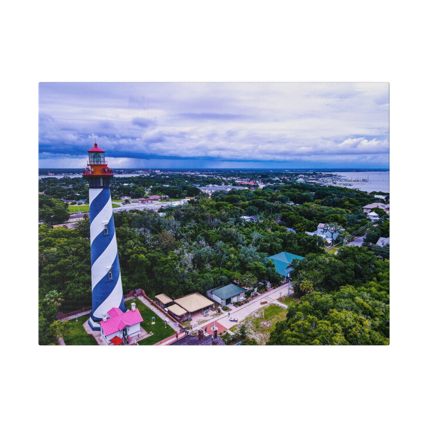 St. Augustine Lighthouse Matte Canvas, Stretched, 0.75"