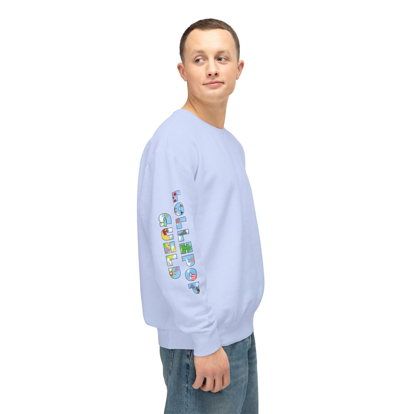 Lollipop Guild Logo on the Back - Unisex Crewneck Sweatshirt