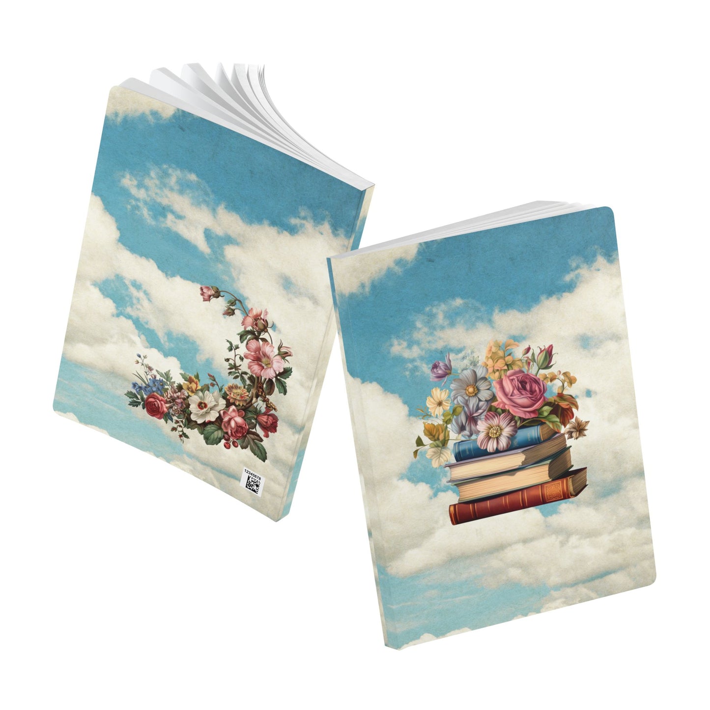 Free Your Mind Floral Sky - Softcover Journal