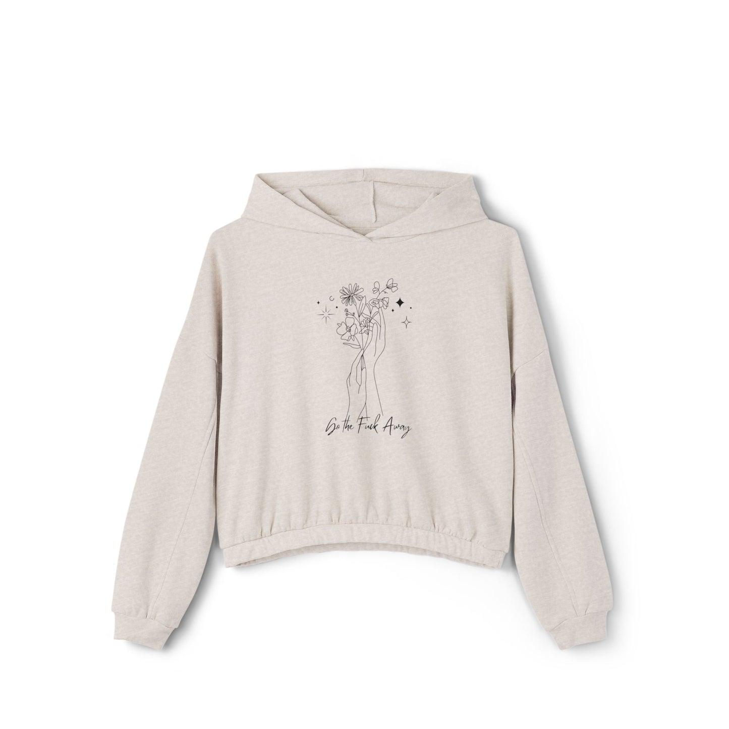 Please Go The F Away Women's Cinched Bottom Hoodie