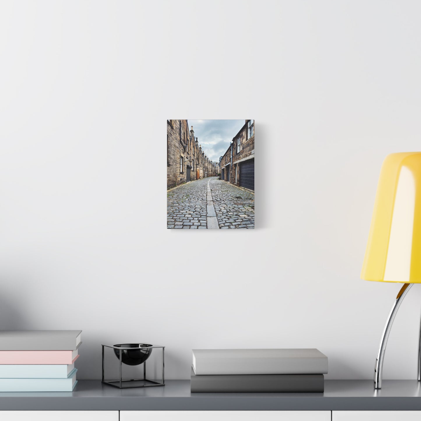 Scotland Cobblestone Alley - Stretch Matte Canvas (1.25")