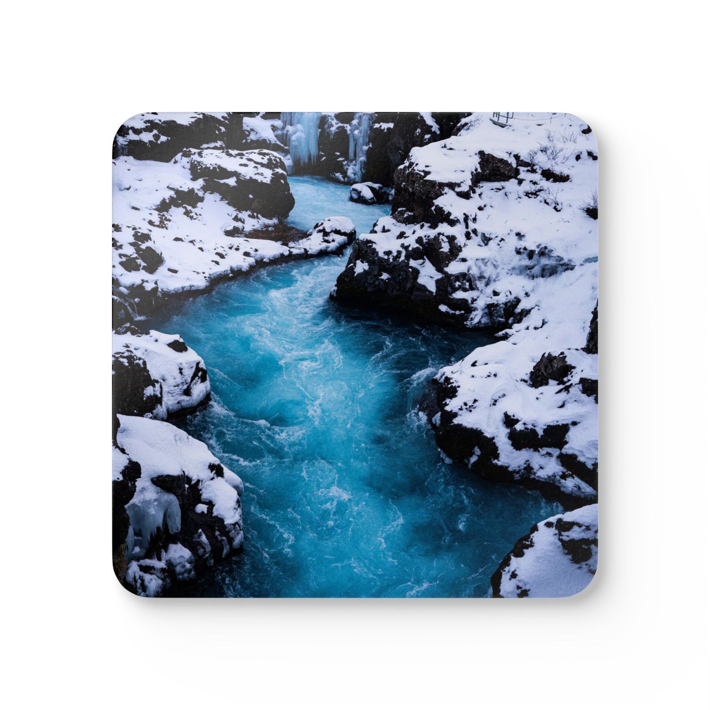Iceland River by Chasing Oz - Corkwood Coaster Set (of 4)