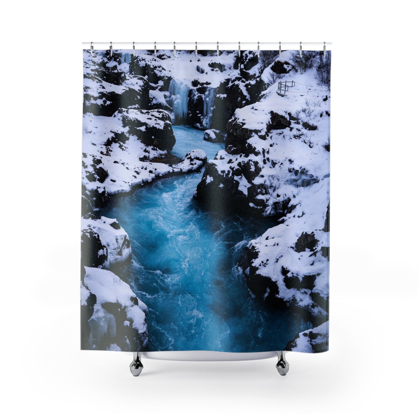 Chasing Oz Art Iceland Winter Shower Curtains