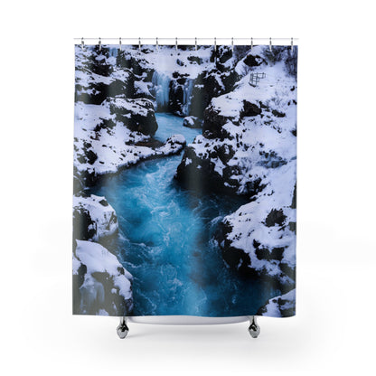 Chasing Oz Art Iceland Winter Shower Curtains