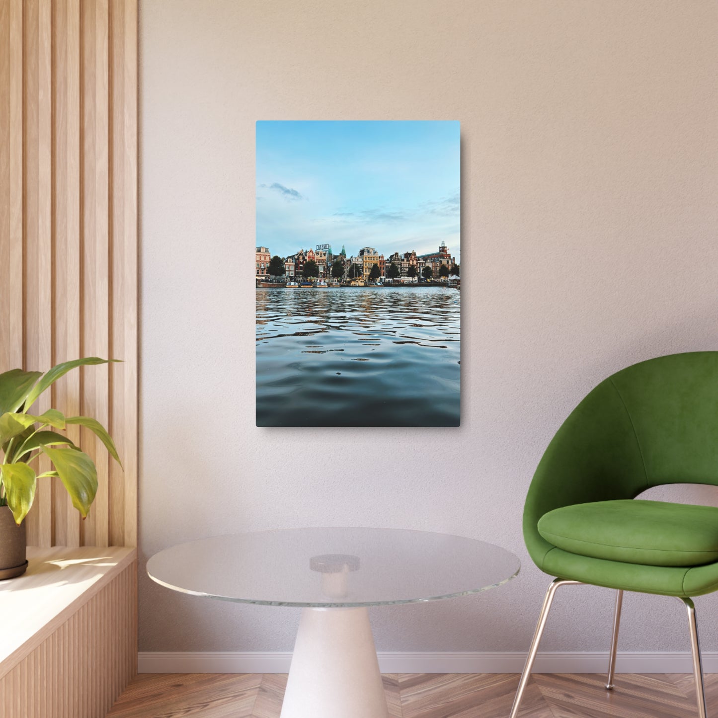 Amsterdam Canal Twilight by Chasing Oz - Metal Art Sign