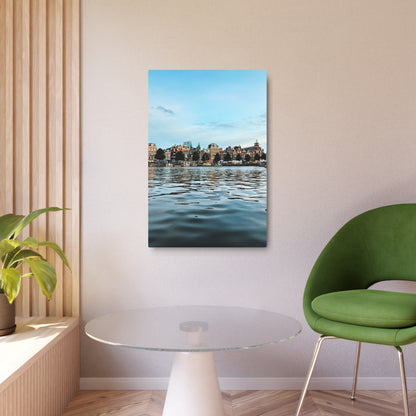 Amsterdam Canal Twilight by Chasing Oz - Metal Art Sign