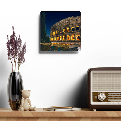 Chasing Oz Art Rome Coliseum Acrylic Wall Clock