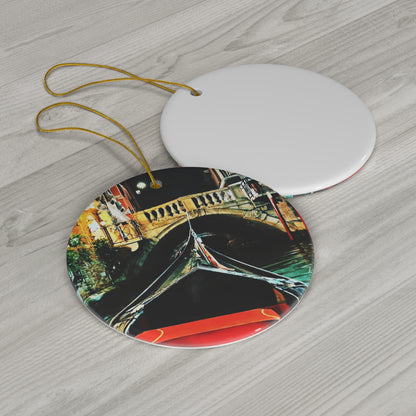 Chasing Oz Art - Venice Canal Ceramic Ornament