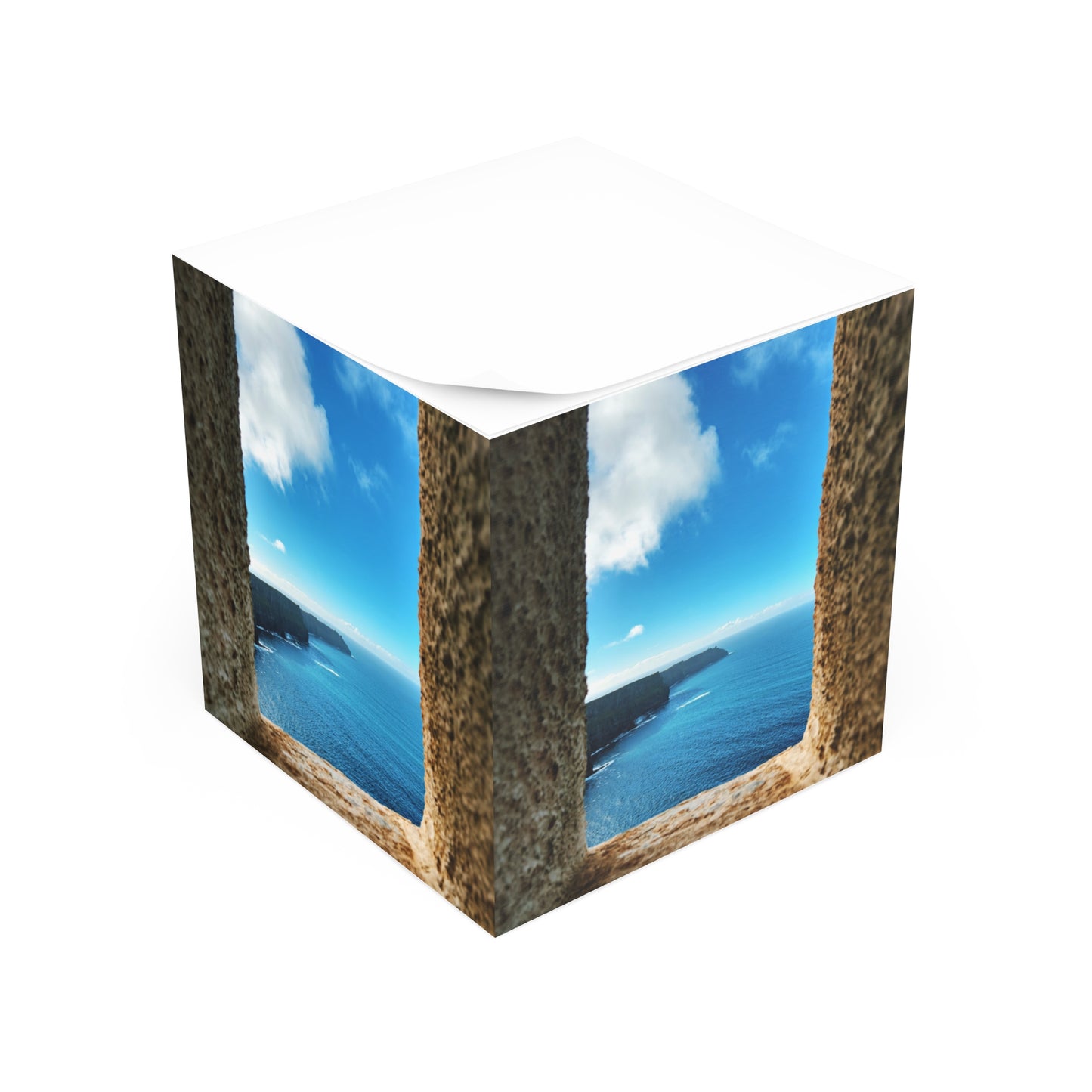 Cliffs of Moher Ireland View — Scenic Sticky Note Cube