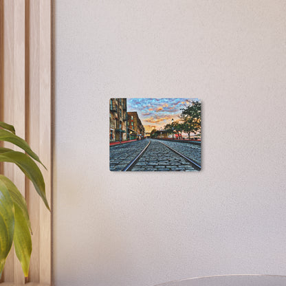 Historic River Street Sunrise - Metal Art Print