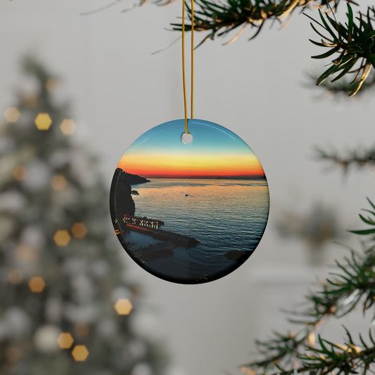 Sorrento Sunset by Chasing Oz - Ceramic Ornaments