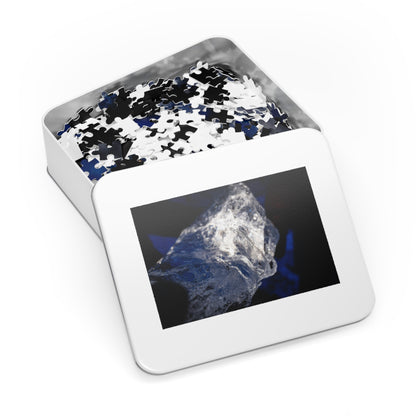 Iceland Diamond Ice Jigsaw Puzzle with Tin