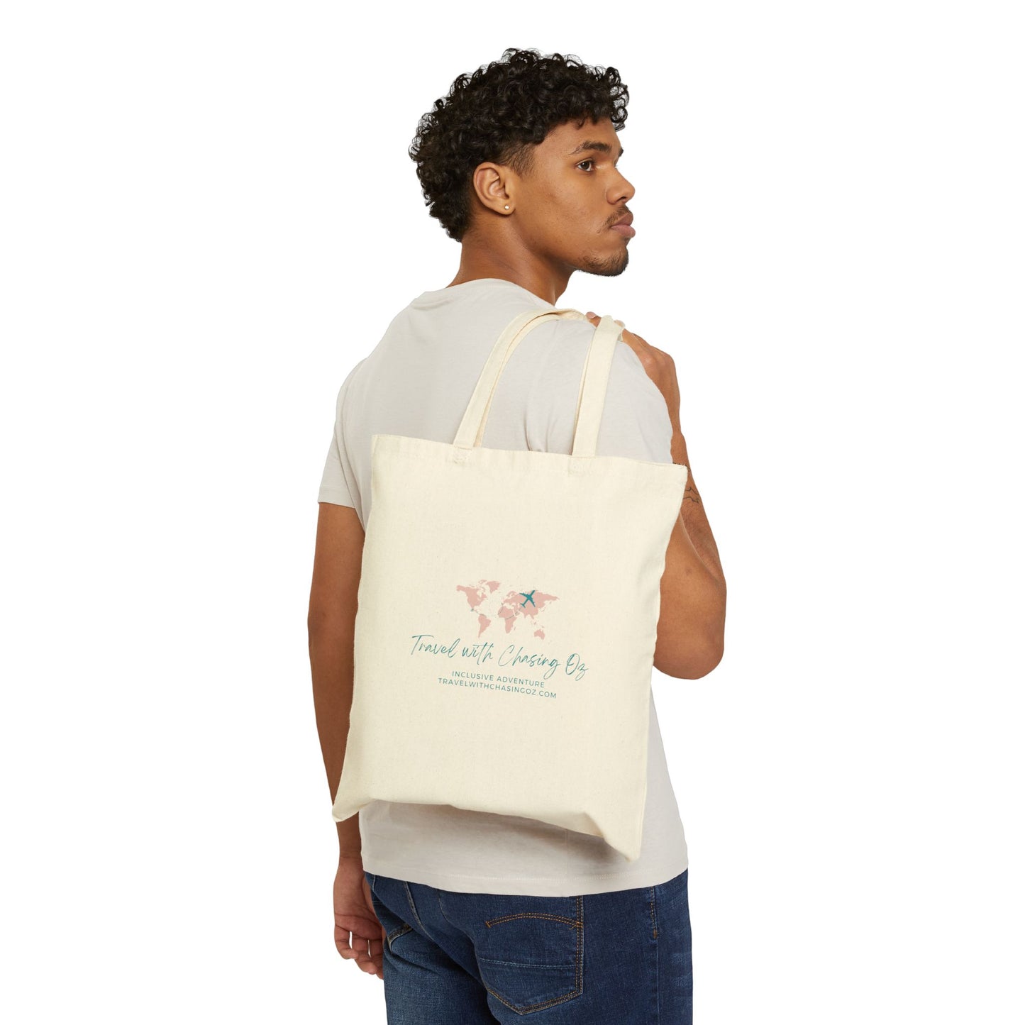 Travel with Chasing Oz - Cotton Canvas Tote Bag
