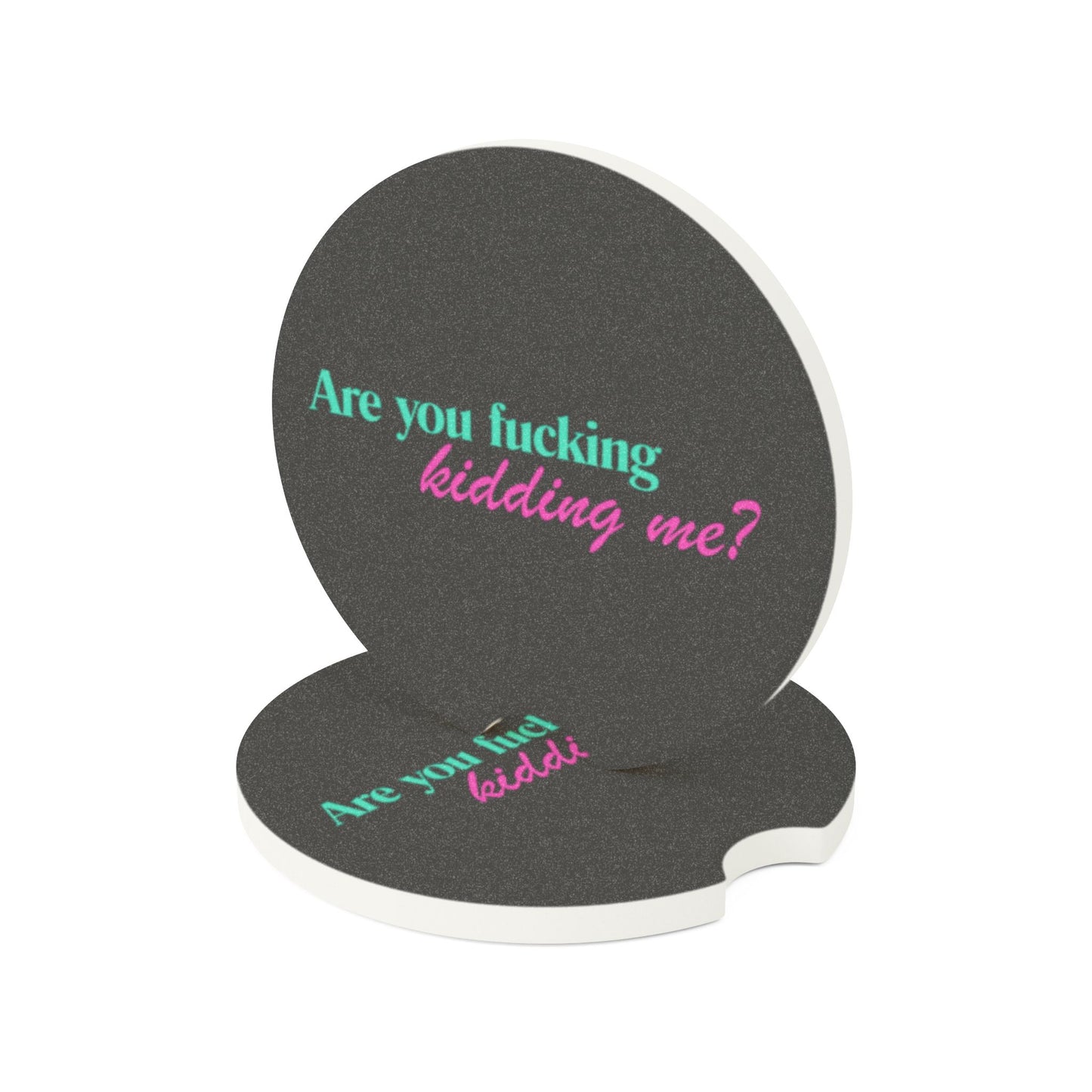 Are You Kidding Me - Soapstone Car Coaster