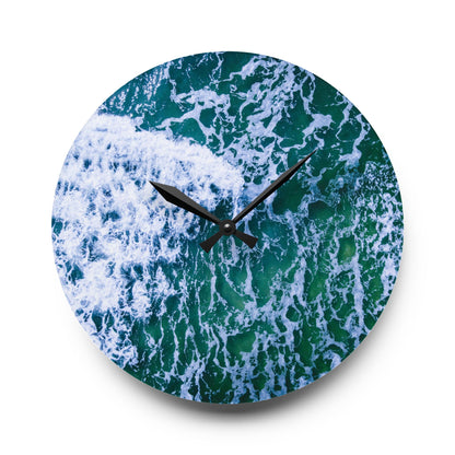 Chasing Oz Art Atlantic Overlook Acrylic Wall Clock