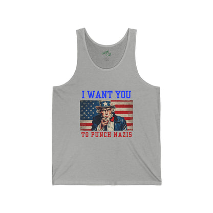 I Want You To Punch Nazis - Unisex Tank Top