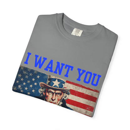 I Want You To Punch Nazis" Patriotic Unisex Tee