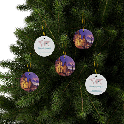 Rome Sunset by Chasing Oz - Double-sided Ceramic Ornaments