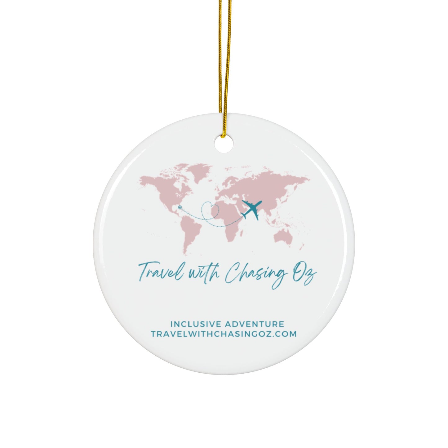 River Street Sunrise by Chasing Oz - Double-sided Ceramic Ornaments