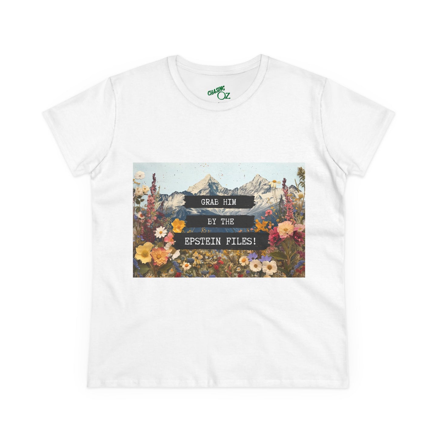 Grab Him by the Files - Women's Fitted Tee