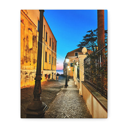 Sorrento Nights by Chasing Oz - Stretched Canvas Print