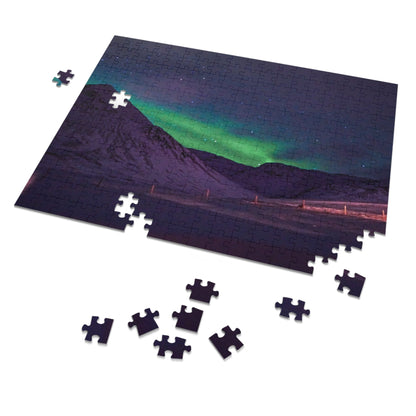 Iceland Northern Lights Jigsaw Puzzle with Tin