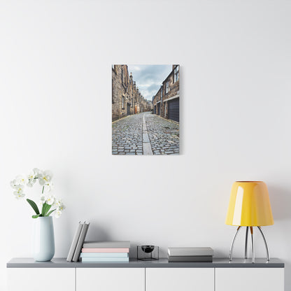 Scotland Cobblestone Alley - Stretch Matte Canvas (1.25")
