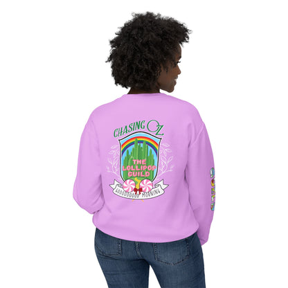 Lollipop Guild Logo on the Back - Unisex Crewneck Sweatshirt