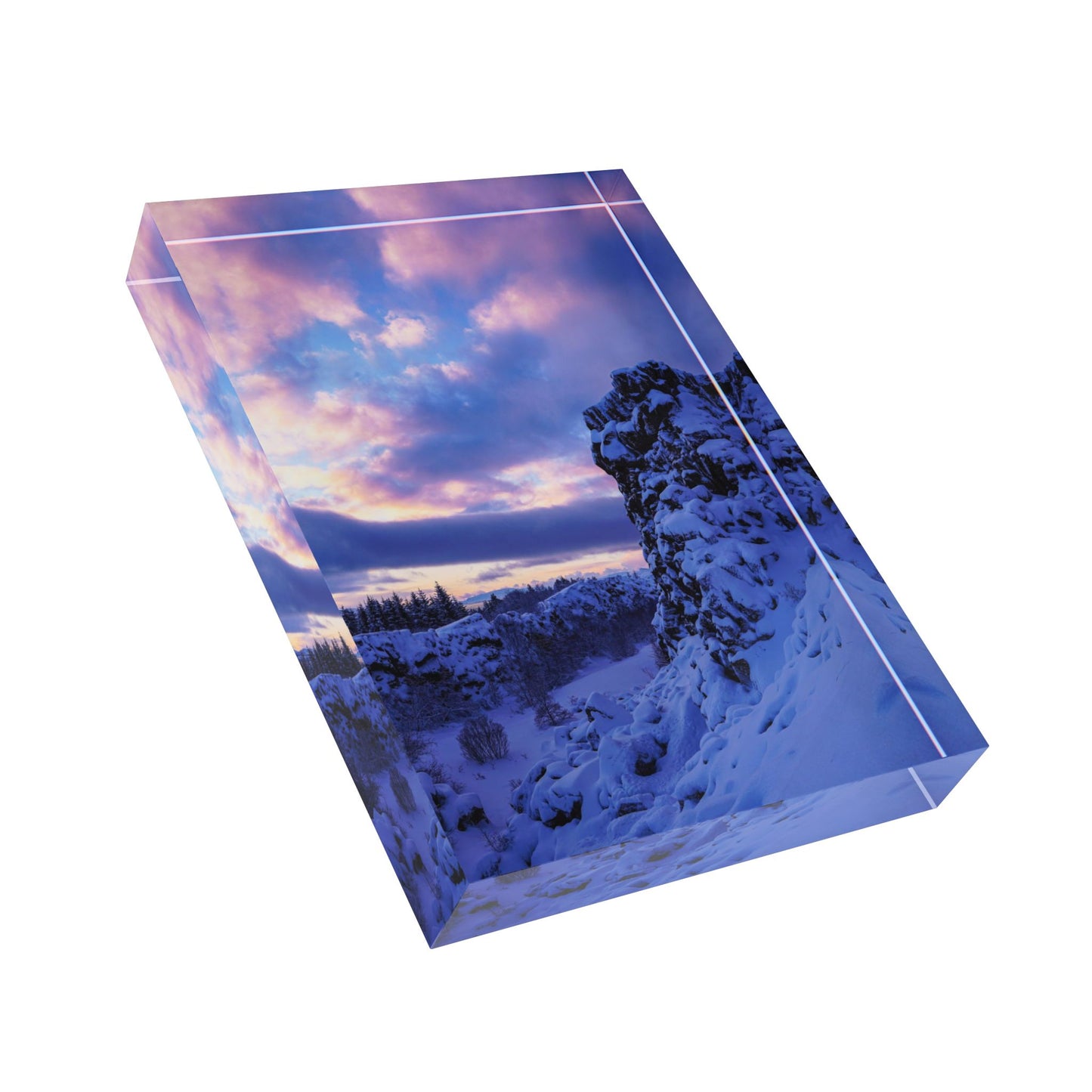 Chasing Oz Art Icelandic Sunrise Acrylic Photo Block