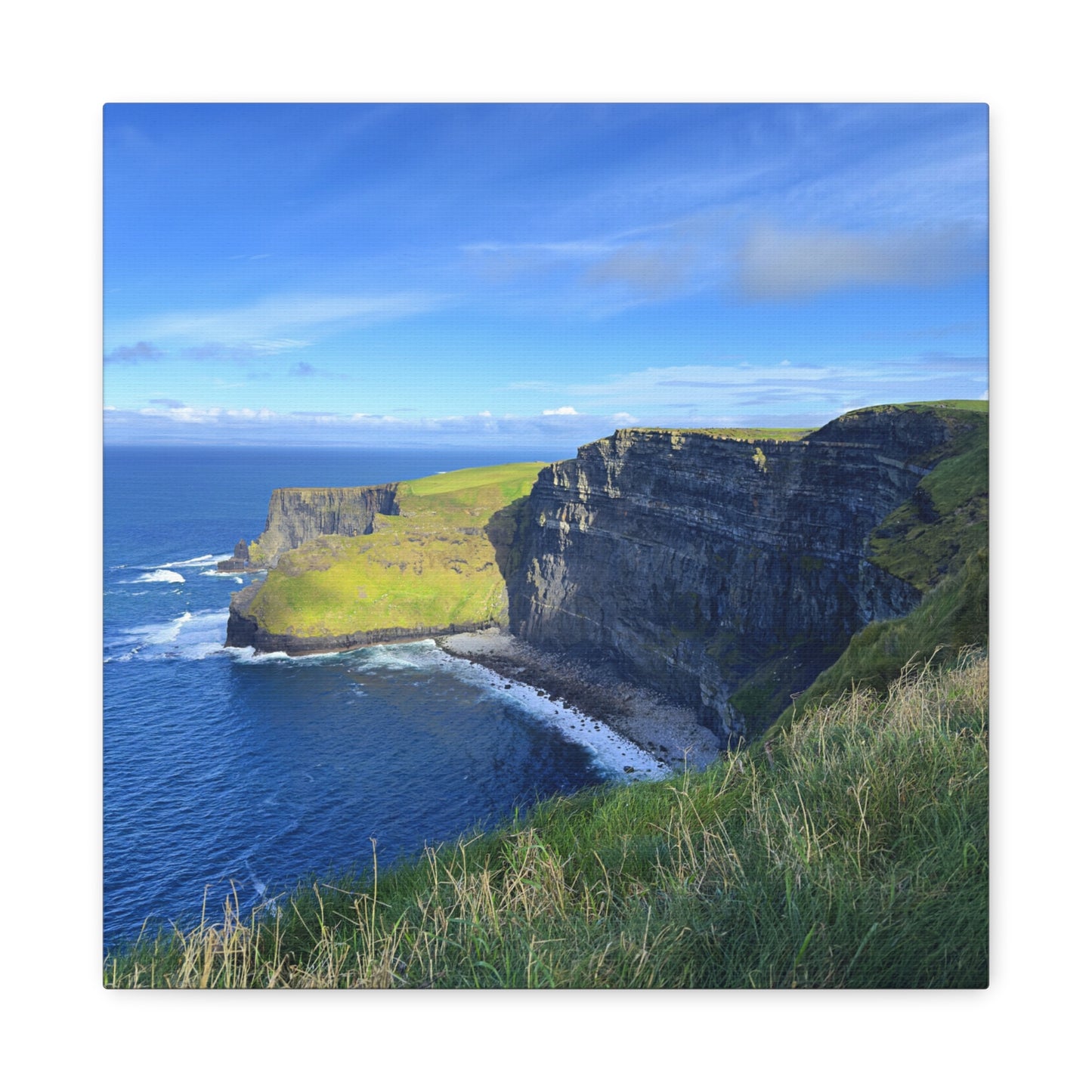 Cliffs of Moher Coastal Scene - Matte Stretched Canvas Print (1.25")