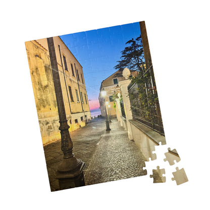Amalfi Coast Nights Sunset Coastal Alley- Puzzle