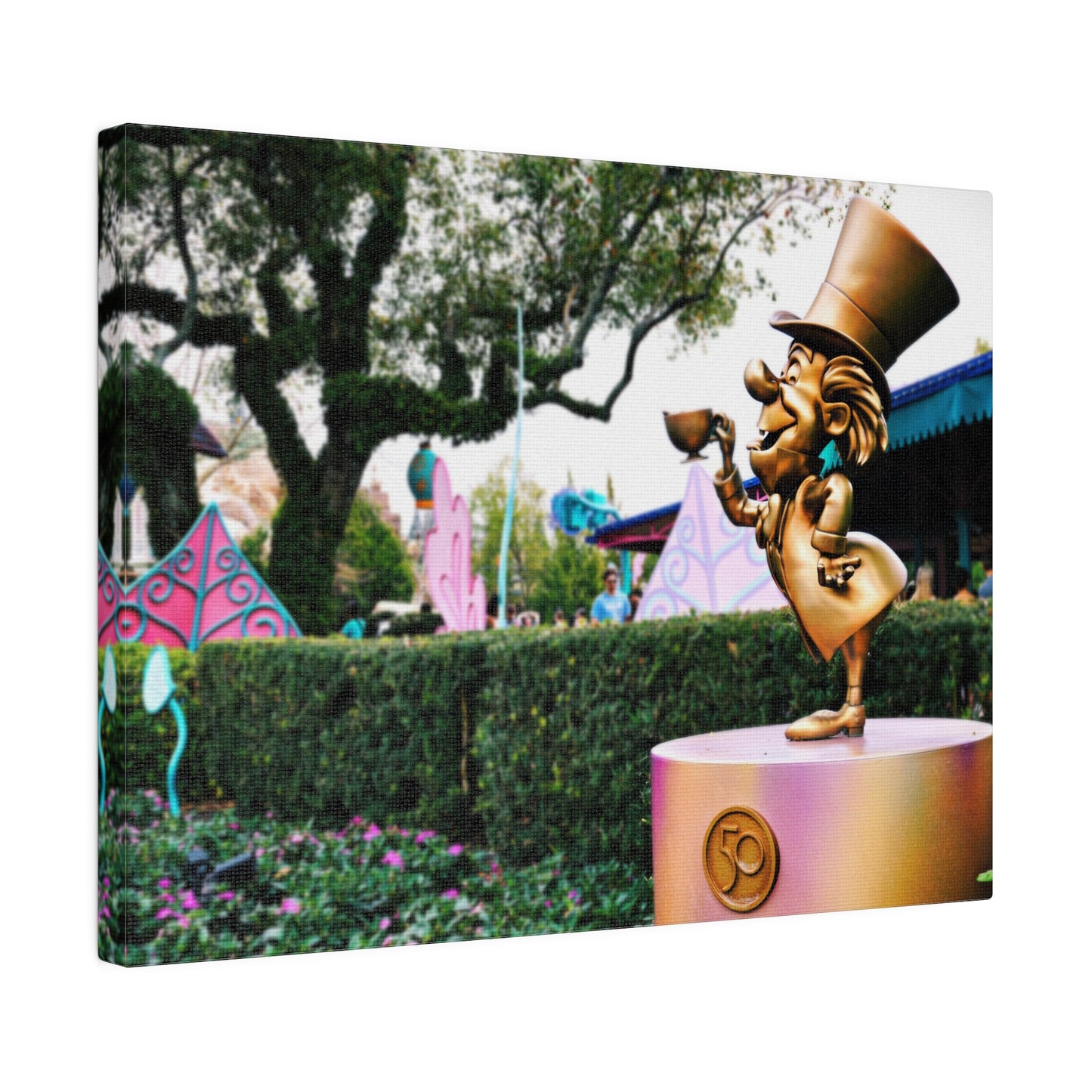 Chasing Oz Art Mad Hatter Matte Canvas Stretched - 0.75"