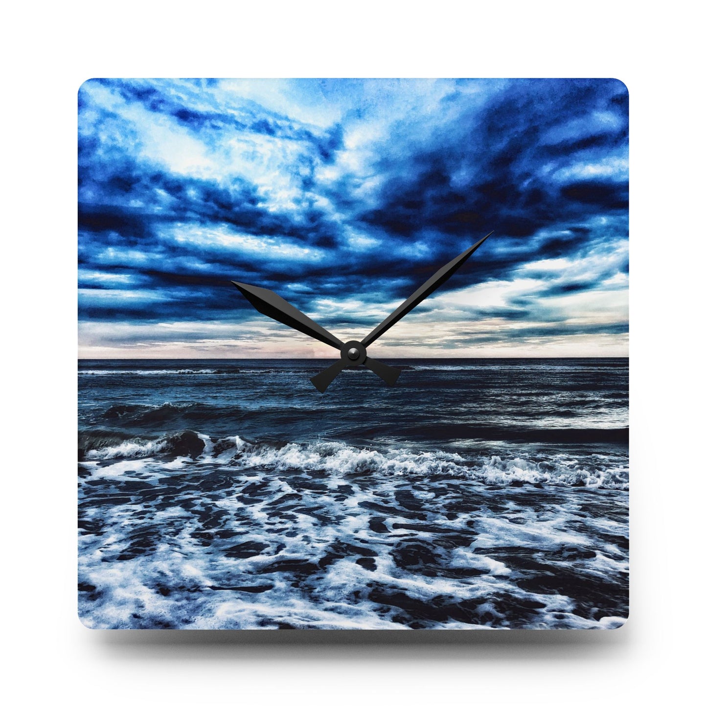 Chasing Oz Art Stormy Sunset Acrylic Wall Clock