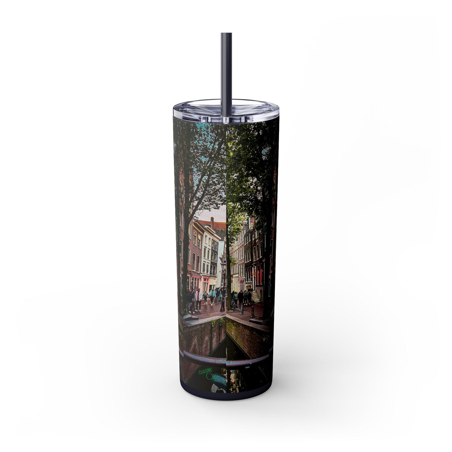 Amsterdam Canal - Tumbler with Straw- 20oz