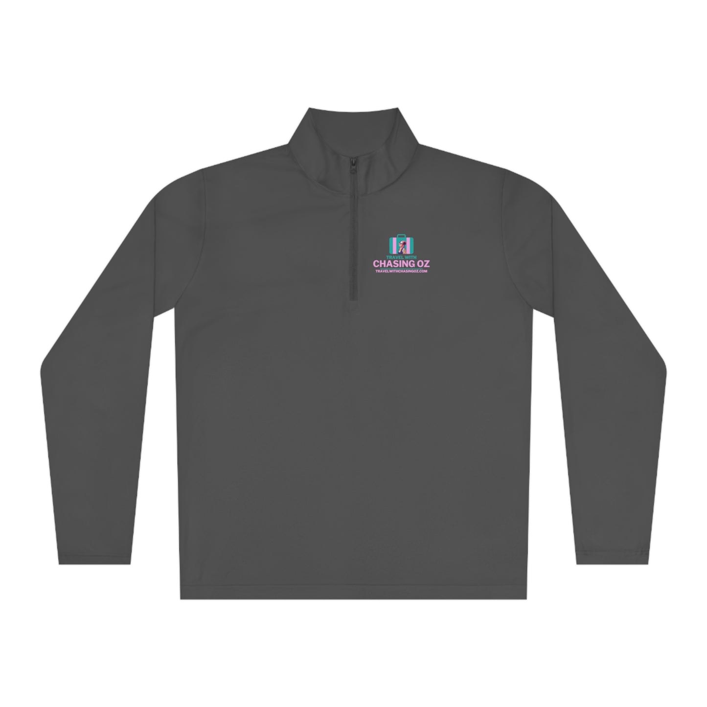 Travel with Chasing Oz Unisex Quarter-Zip Pullover