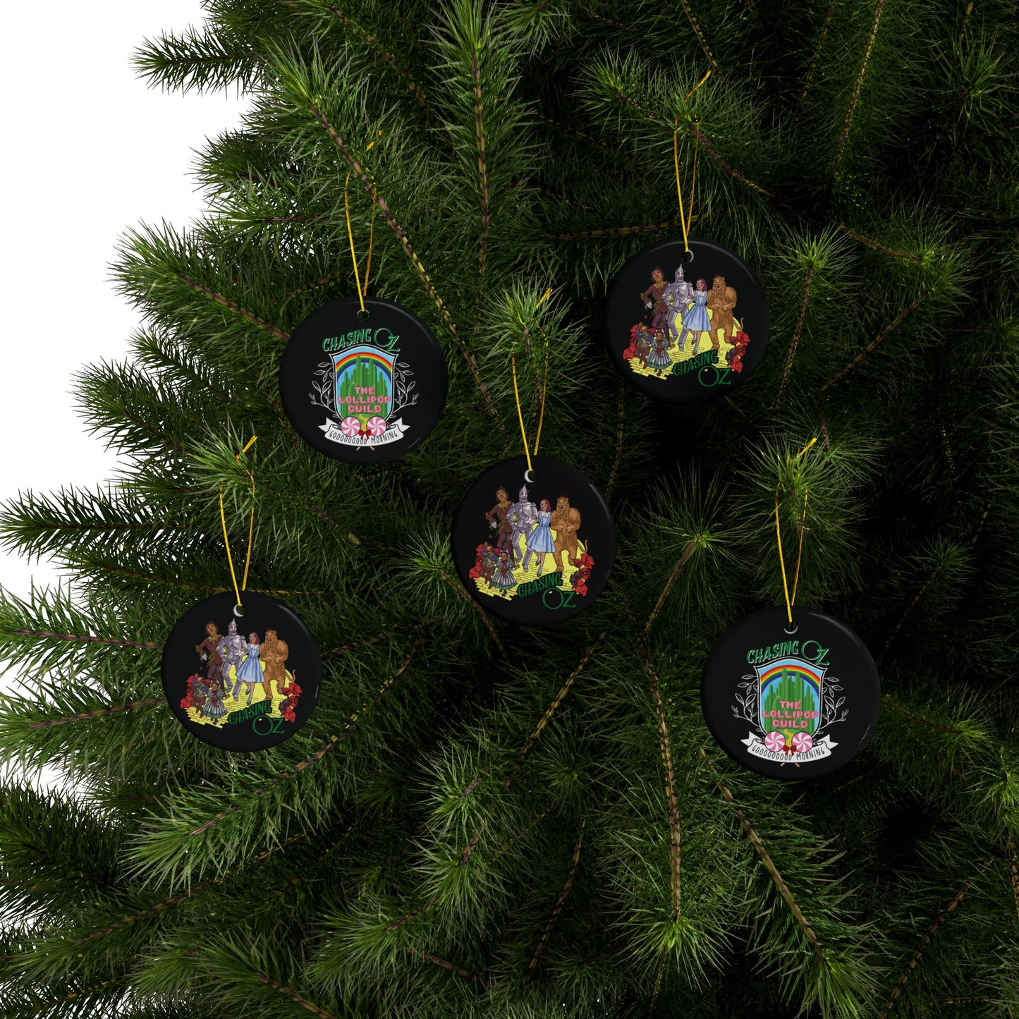 Chasing Oz - Double-sided Ceramic Ornaments
