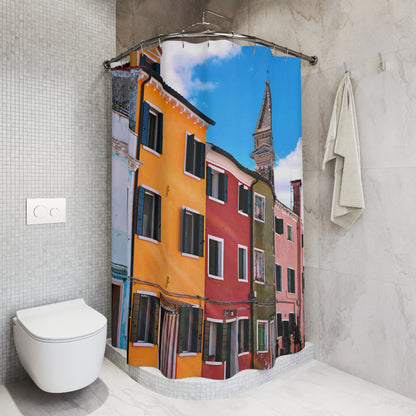 Chasing Oz Art Burano Sun Shower Curtain