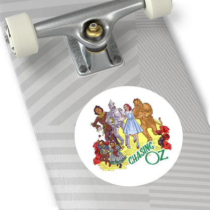 Chasing Oz Round Stickers - Indoor/Outdoor