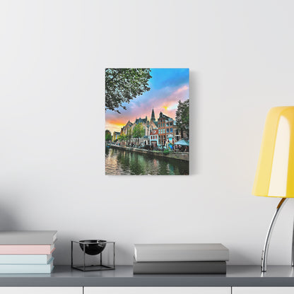 Amsterdam Sunset by Chasing Oz - Stretched Canvas Print