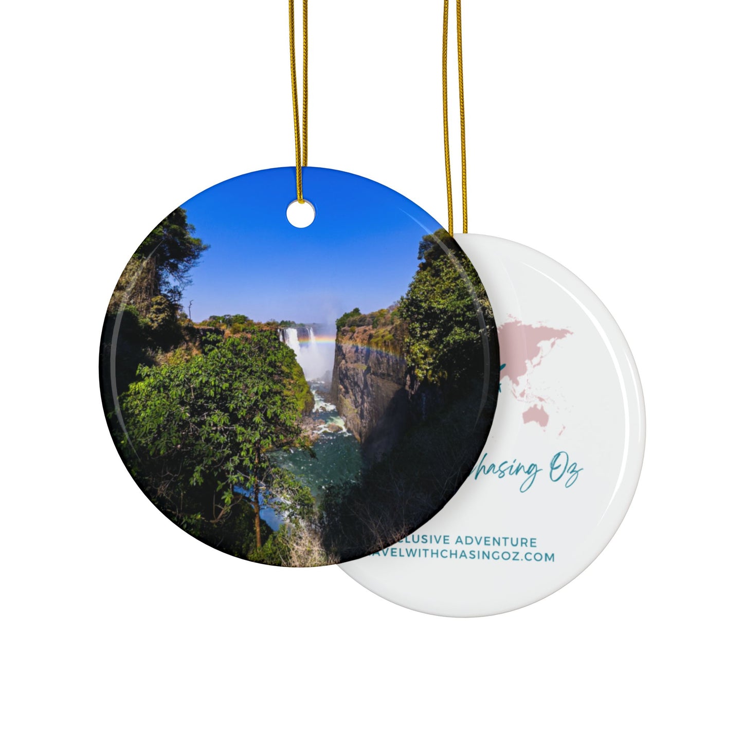 Victoria Falls by Chasing Oz - Ceramic Ornaments