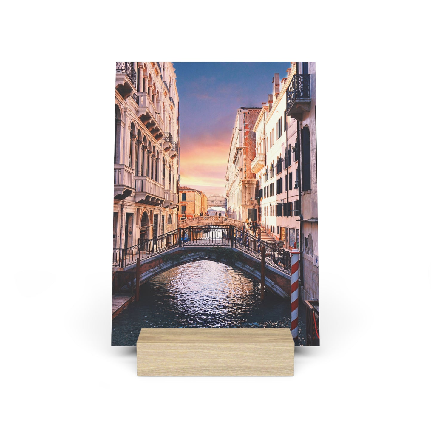 Chasing Oz Art Venice Sunset Gallery Board with Stand