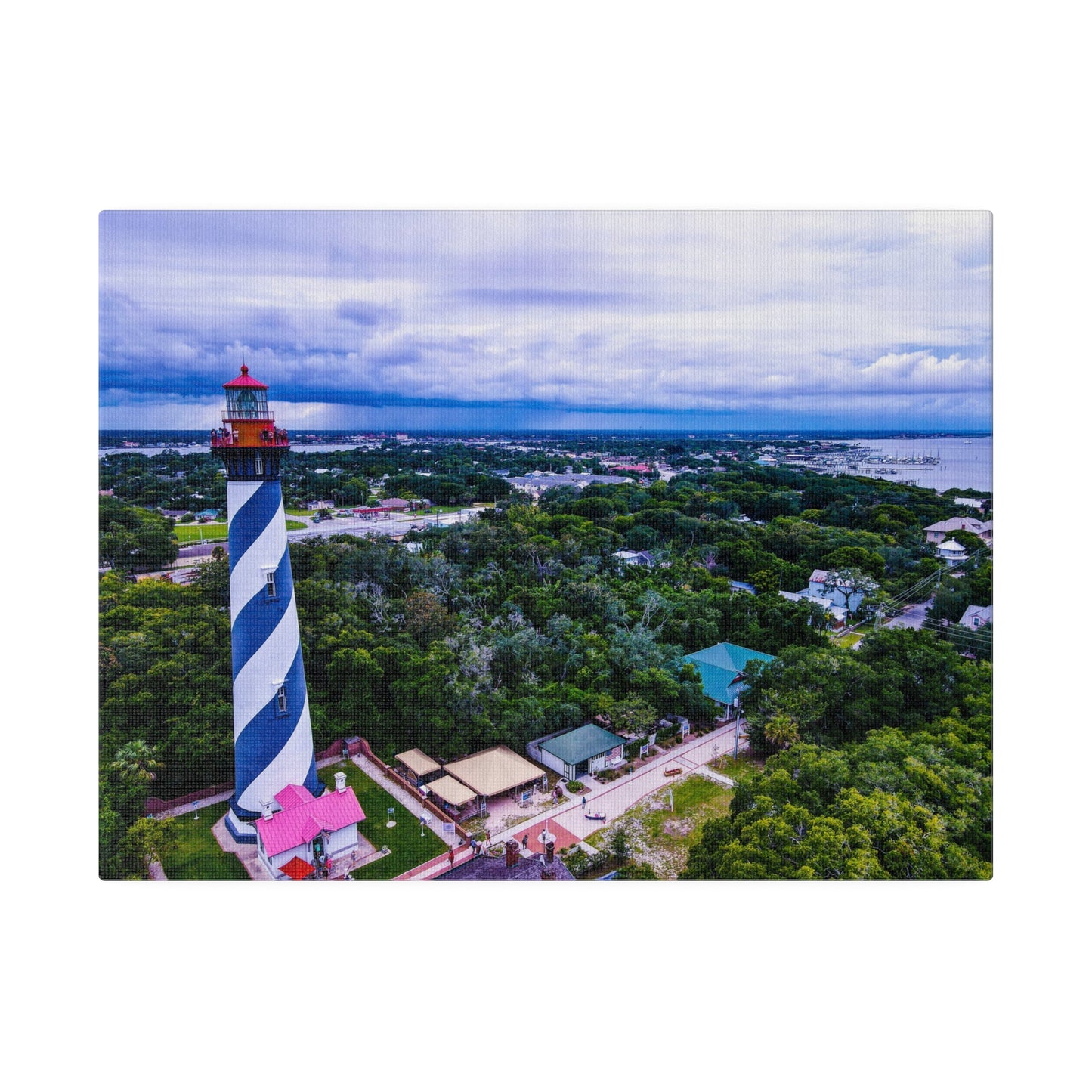 St. Augustine Lighthouse Matte Canvas, Stretched, 0.75"