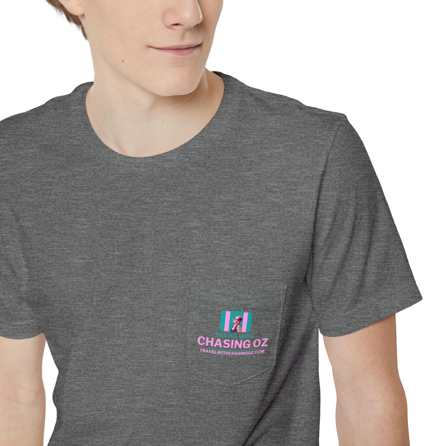 Travel with Chasing Oz - Unisex Pocket Tee