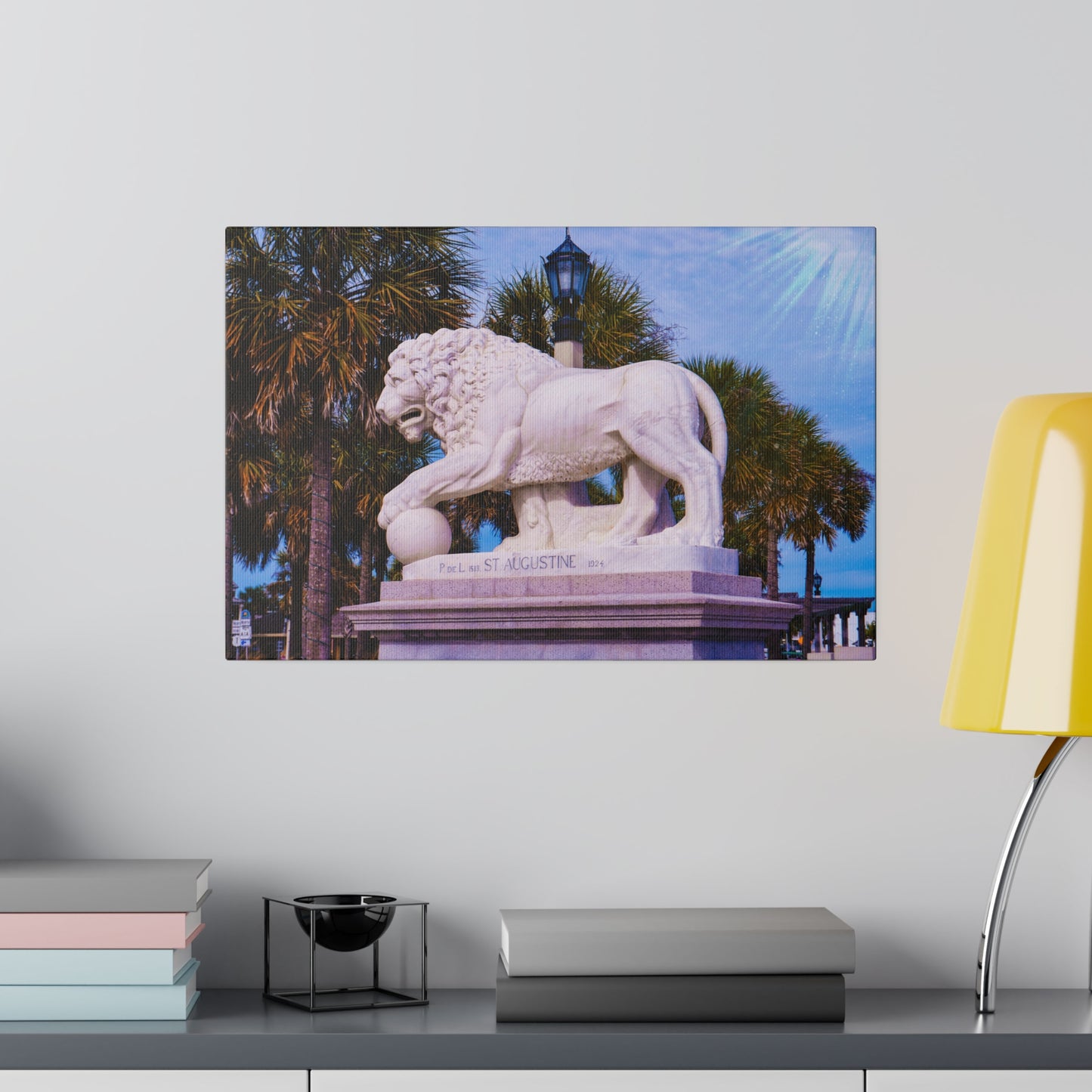 Chasing Oz Art Bridge of Lions St. Augustine Matte Canvas Stretched - 0.75"