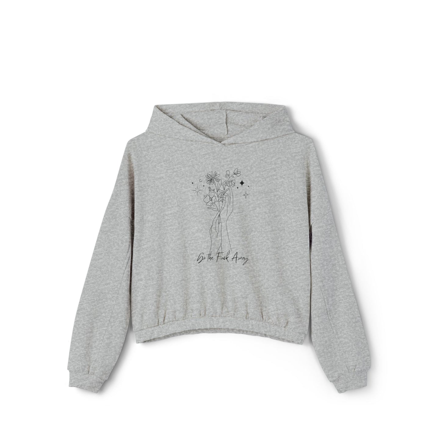 Please Go The F Away Women's Cinched Bottom Hoodie